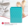 Home Basics Tin Utensil Holder, Turquoise CS47381